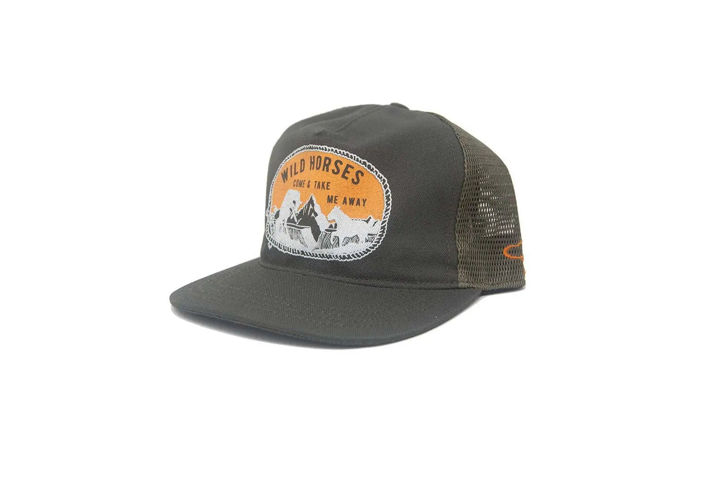 Wild Horses Trucker - Olive The Ampal Creative