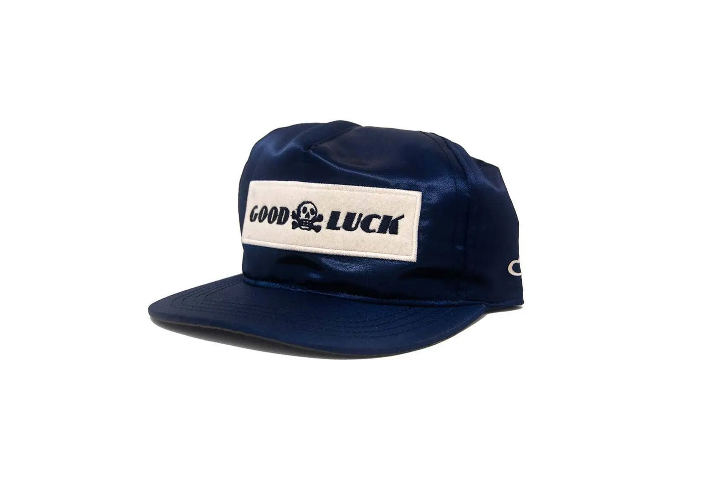 Good Luck Satin Snapback - Navy The Ampal Creative