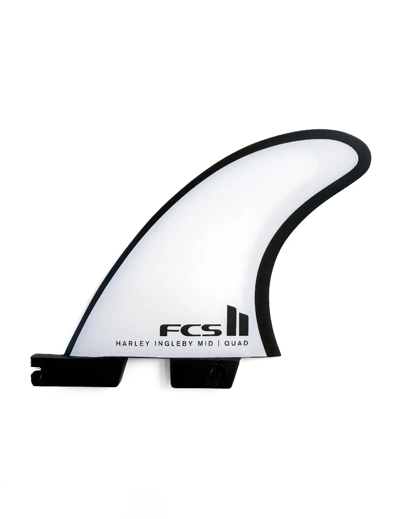 FCS II Harley Mid PC Large White Quad Rear Fins FCS