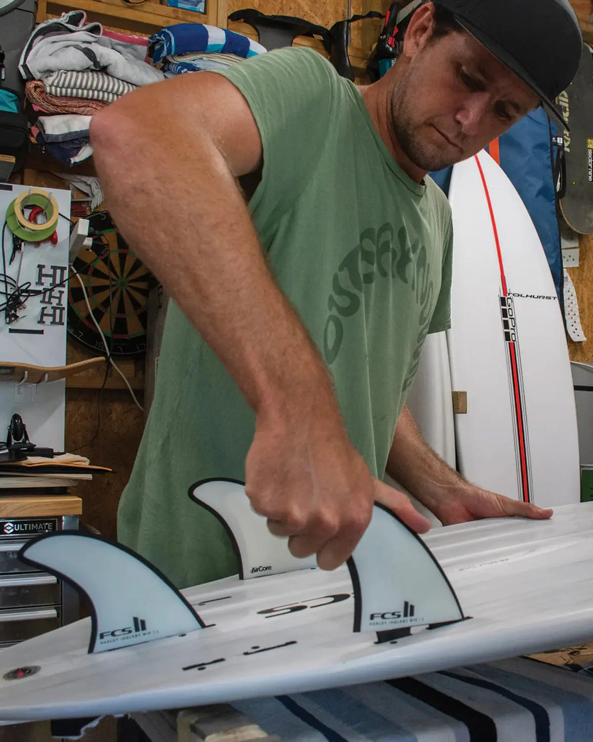 FCS II Harley Mid Tri Fin Set FCS