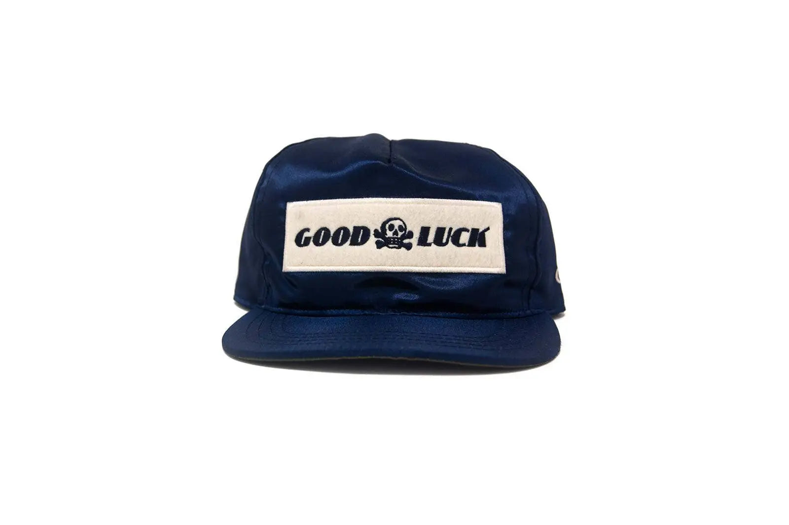 Good Luck Satin Snapback - Navy The Ampal Creative