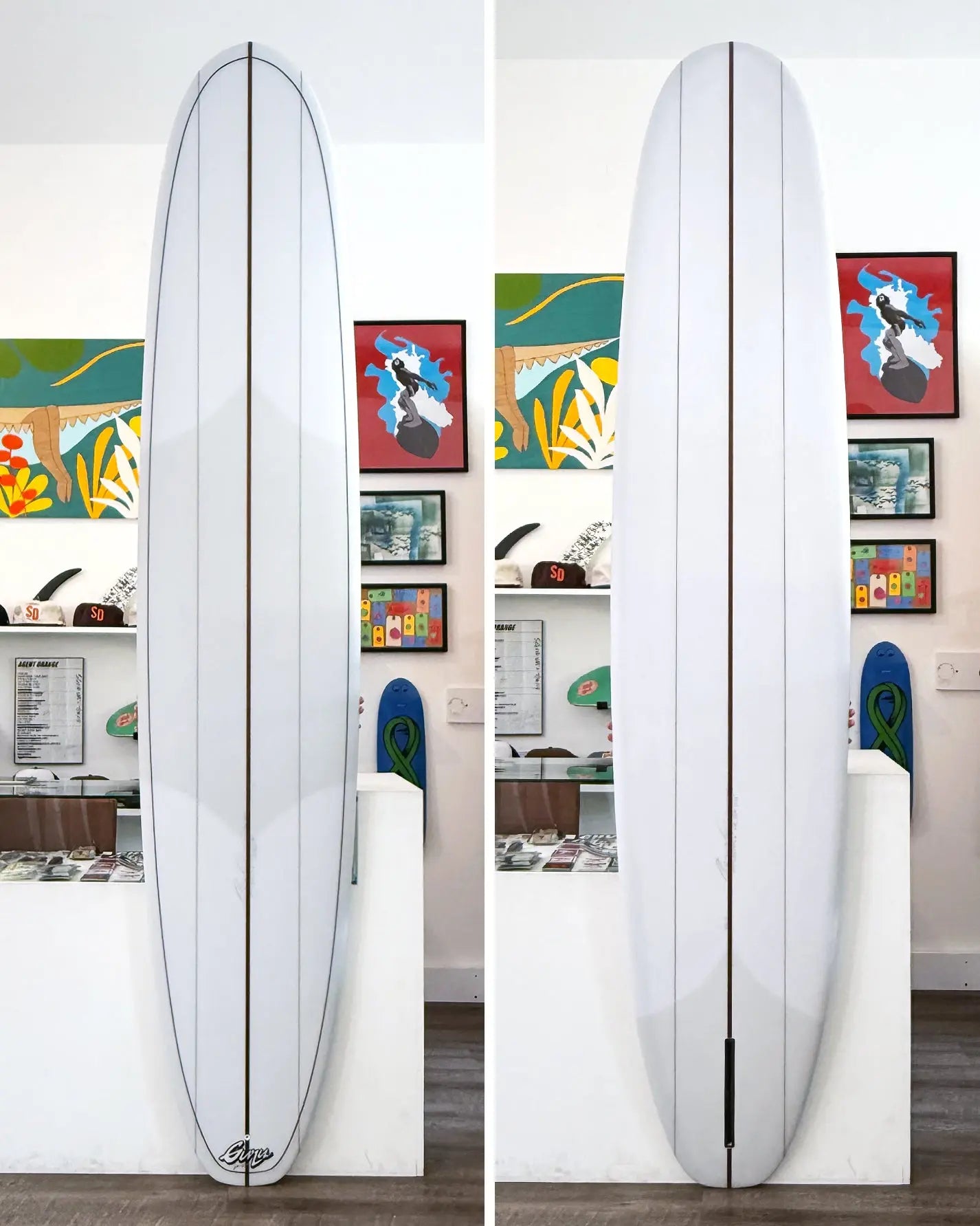 9'7" Oscar Guru - KO Model - Clear Volan with Pinline Oscar Guru