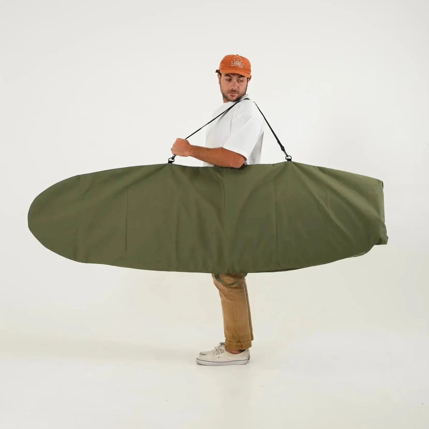 FARO Canvas Surfboard Bag (olive color) Faro Board Bags