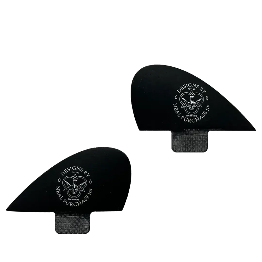 NPJ Duozer Side Fin - FCS Single Tab Flying Diamonds of California