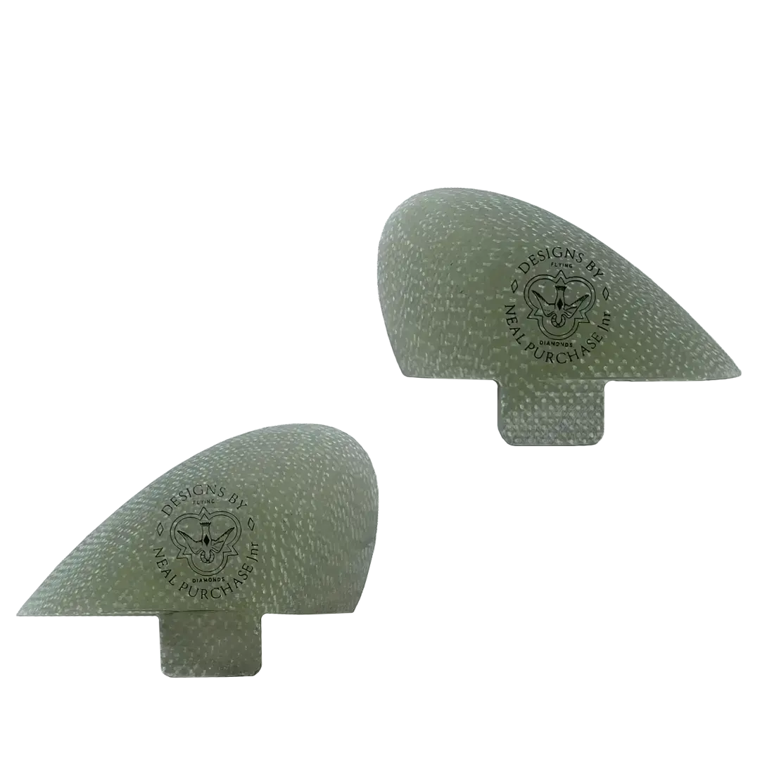 NPJ Duozer Side Fin - FCS Single Tab Flying Diamonds of California