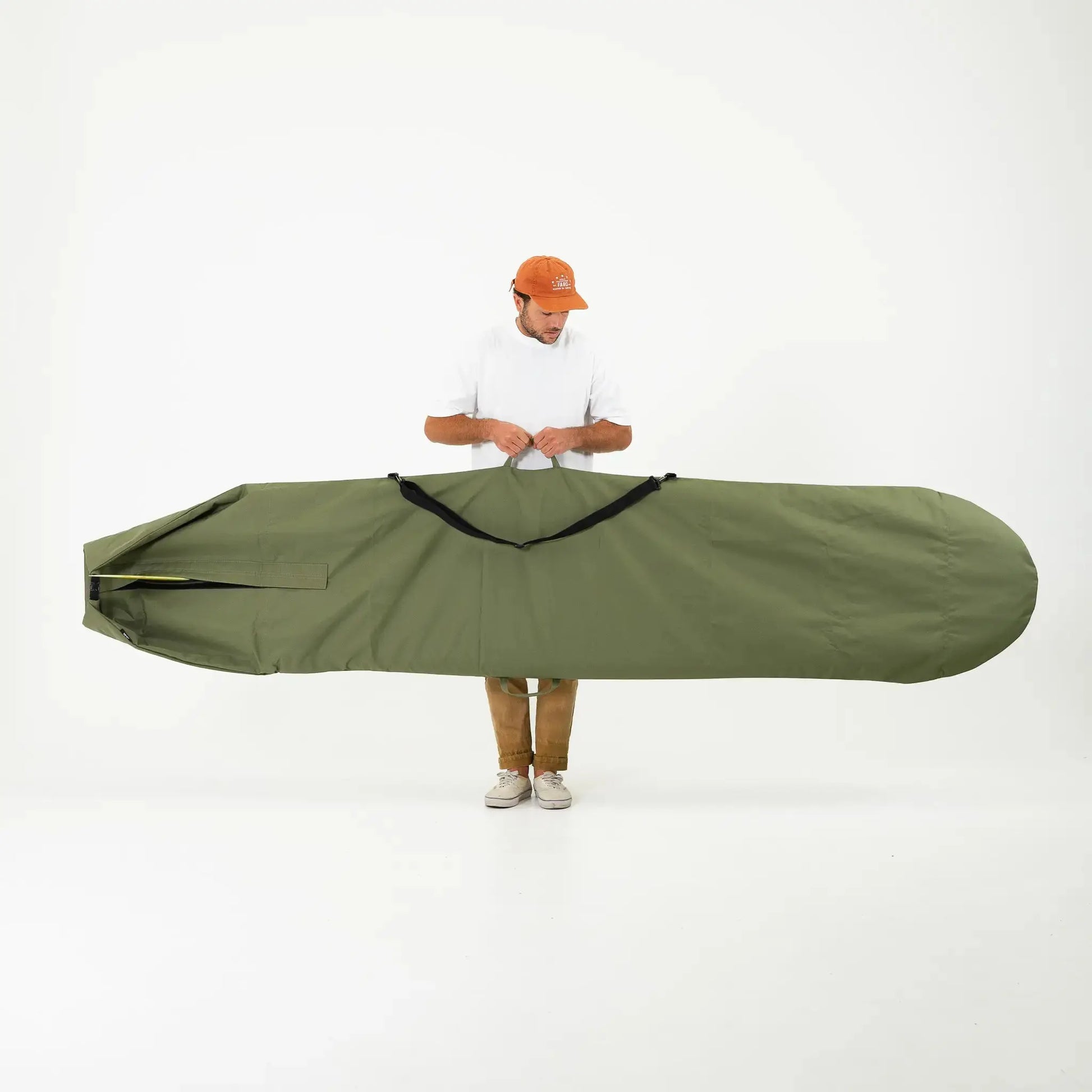 FARO Canvas Surfboard Bag (olive color) Faro Board Bags