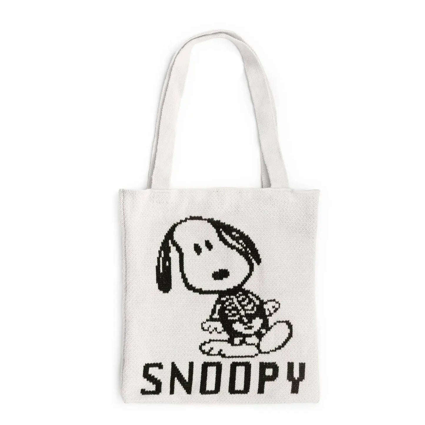 3P4 x Peanuts® Halloween - Snoopy Skeleton Knit Tote Three Potato Four