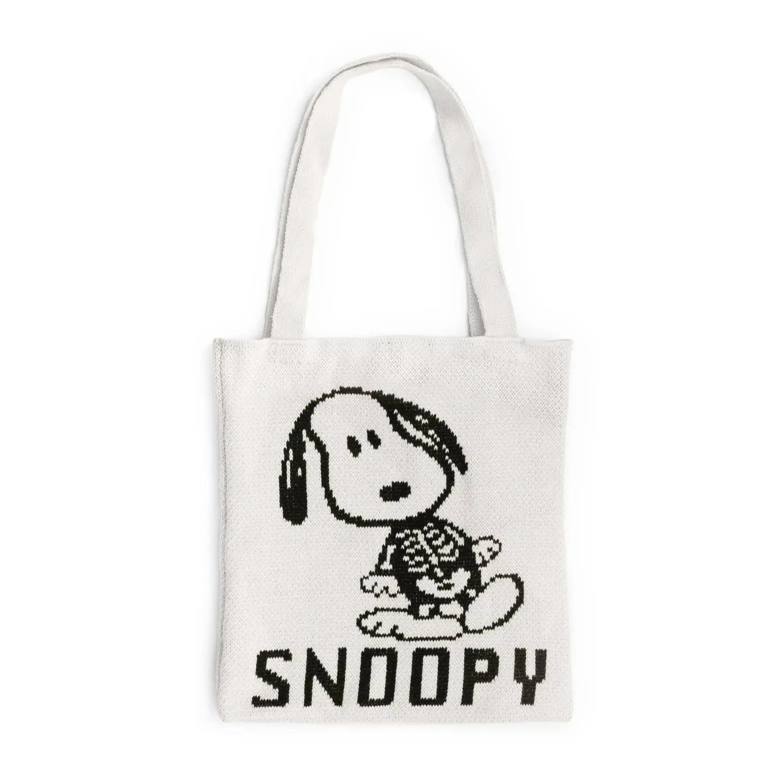 3P4 x Peanuts® Halloween - Snoopy Skeleton Knit Tote Three Potato Four