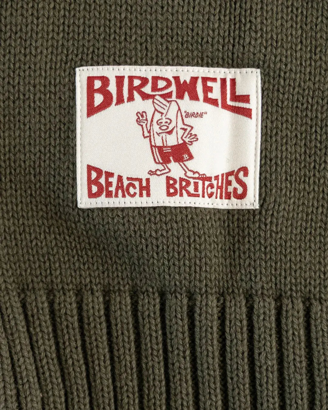 Comp Stripe Sweater - Dark Olive / Bone Birdwell