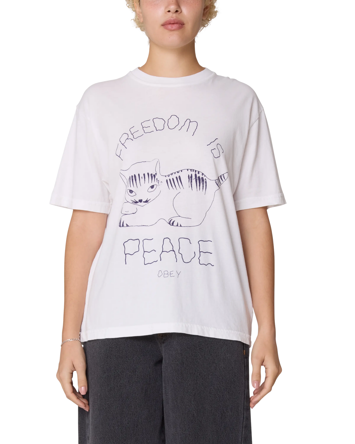 OBEY FREEDOM IS PEACE TEE OBEY Clothing