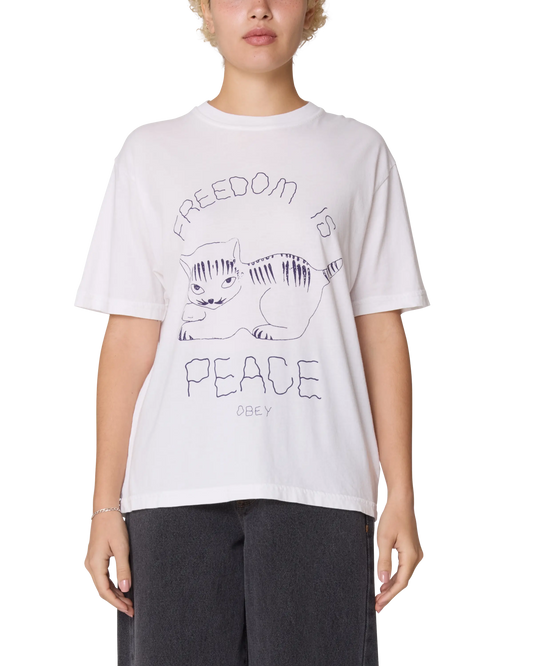 OBEY FREEDOM IS PEACE TEE OBEY Clothing