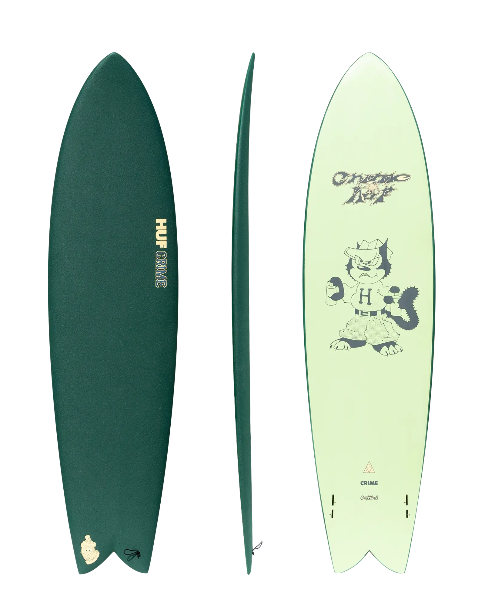 HUF x CRIME Catfish Surf Crime