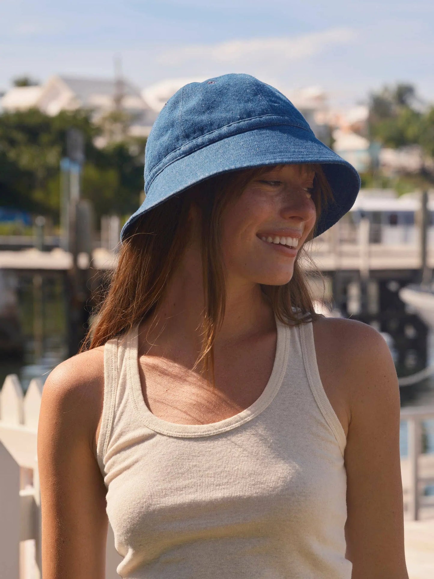 Cupola Bucket Hat - Indigo Denim Mollusk