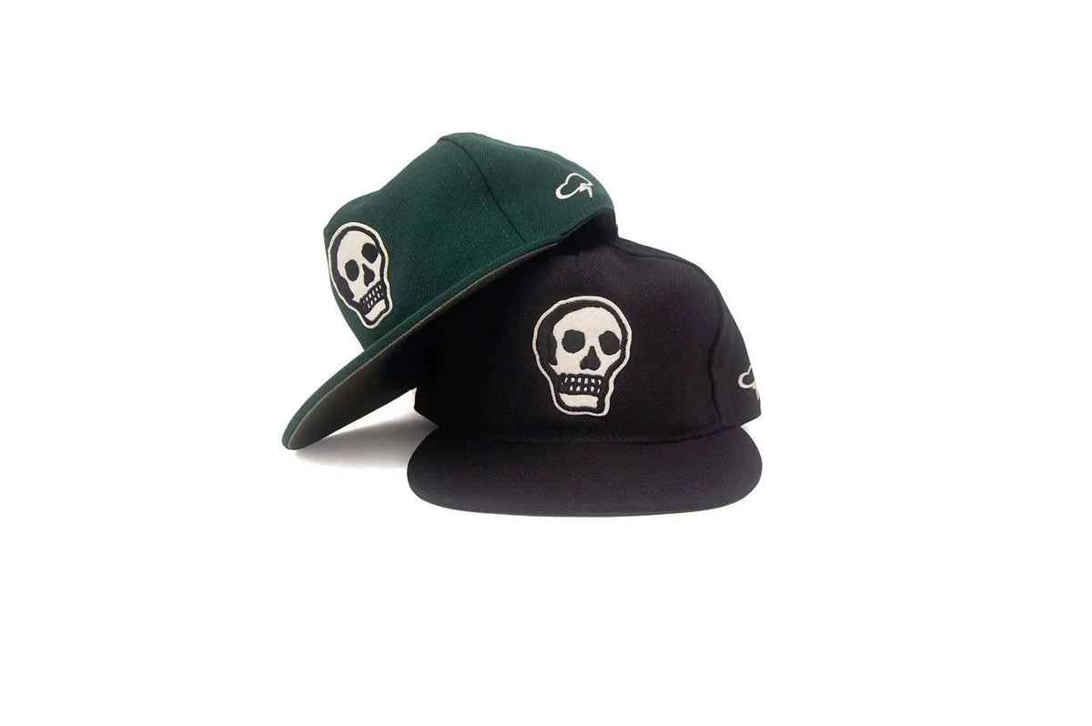 THE SKULL II Dk Green - Snapback The Ampal Creative