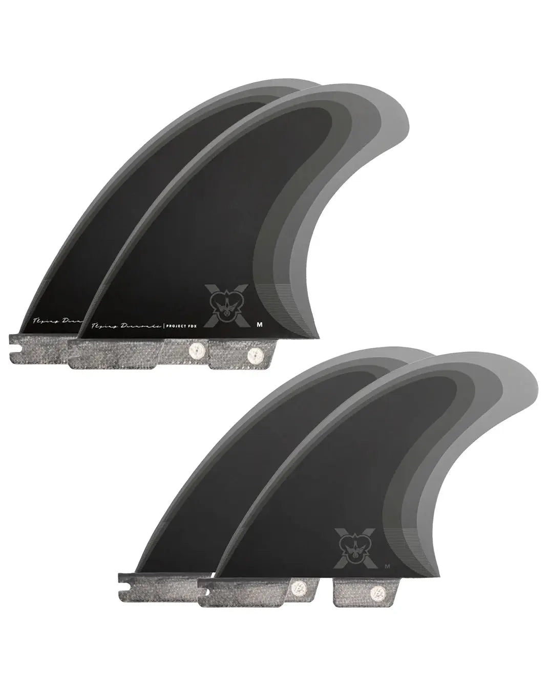FDX1 Tri Quad Fin Set Flying Diamonds of California