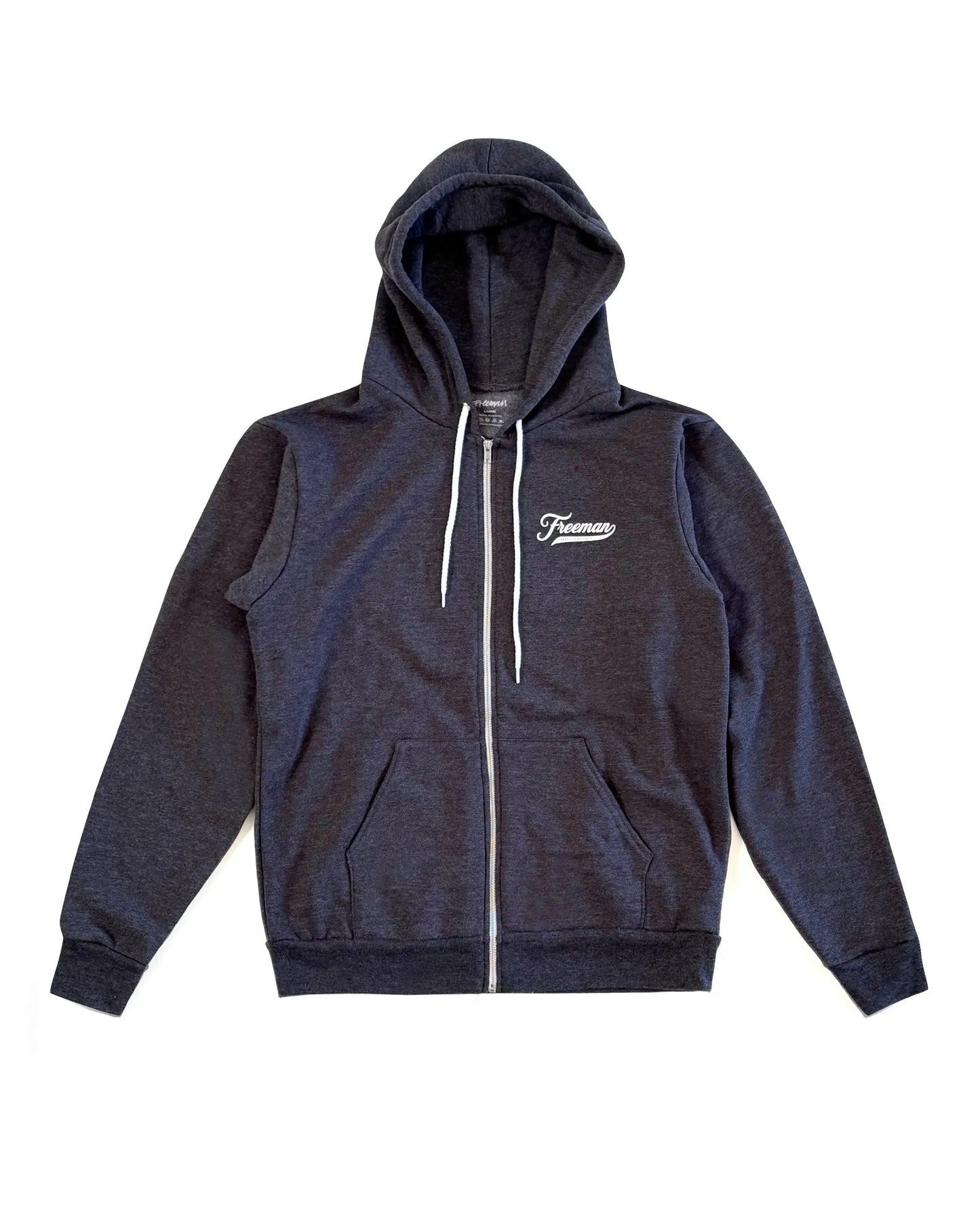 Freeman League Hooded Zip Fleece - Dark Heather Grey Freeman St. Surf Shop