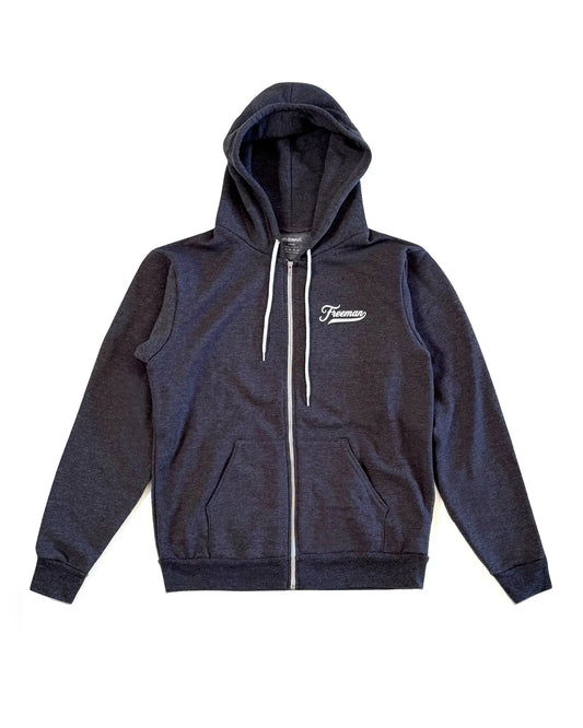 Freeman League Hooded Zip Fleece - Dark Heather Grey Freeman St. Surf Shop