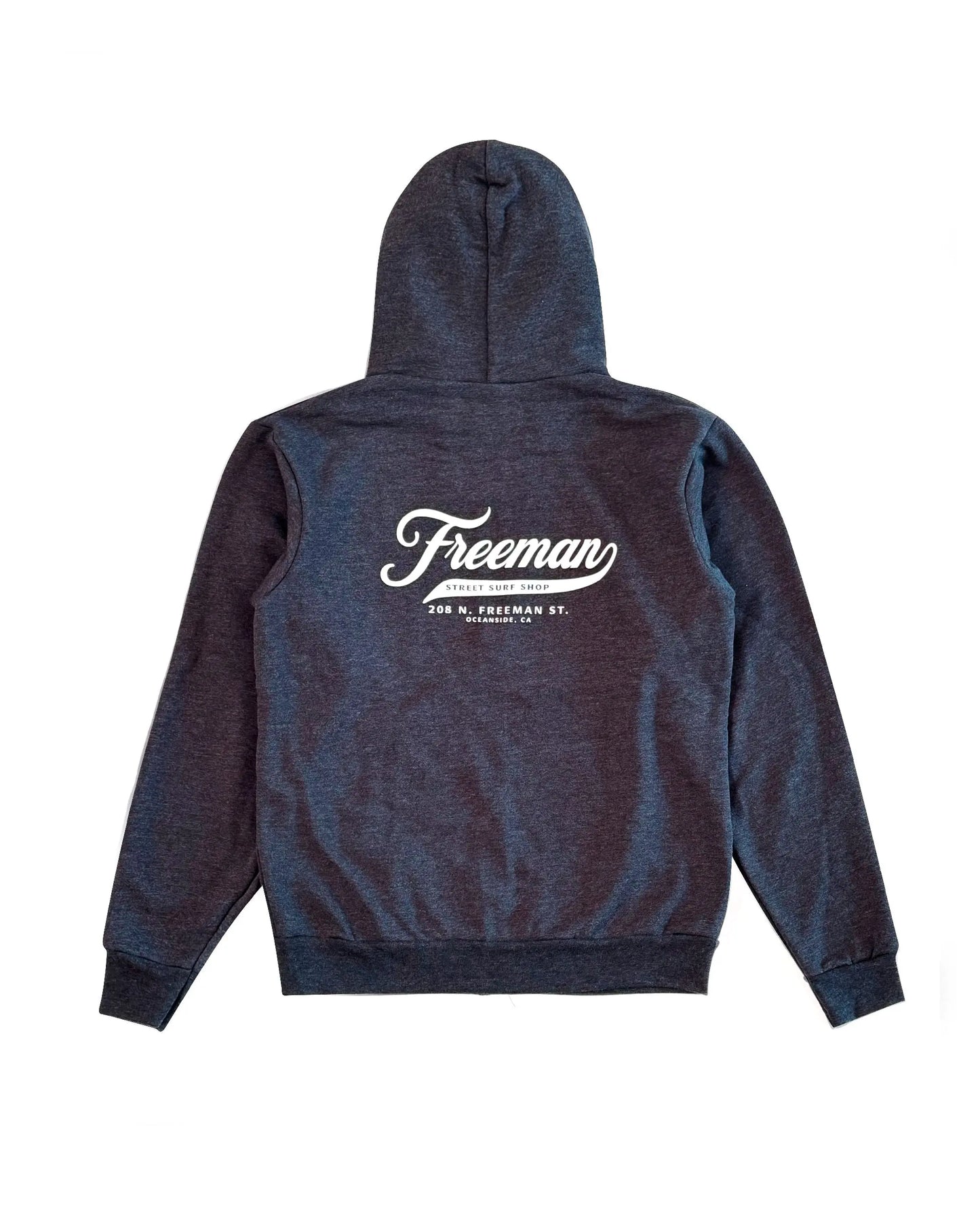 Freeman League Hooded Zip Fleece - Dark Heather Grey Freeman St. Surf Shop