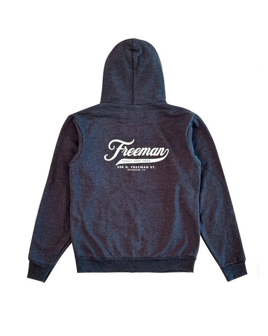 Freeman League Hooded Zip Fleece - Dark Heather Grey Freeman St. Surf Shop