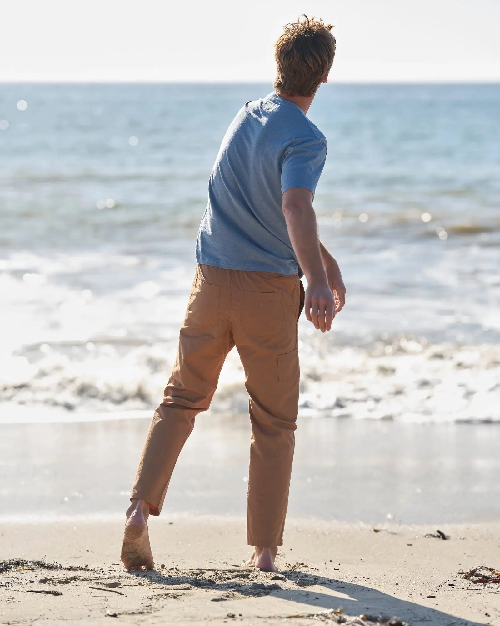 Hemp Pocket Tee - Denim Blue Mollusk