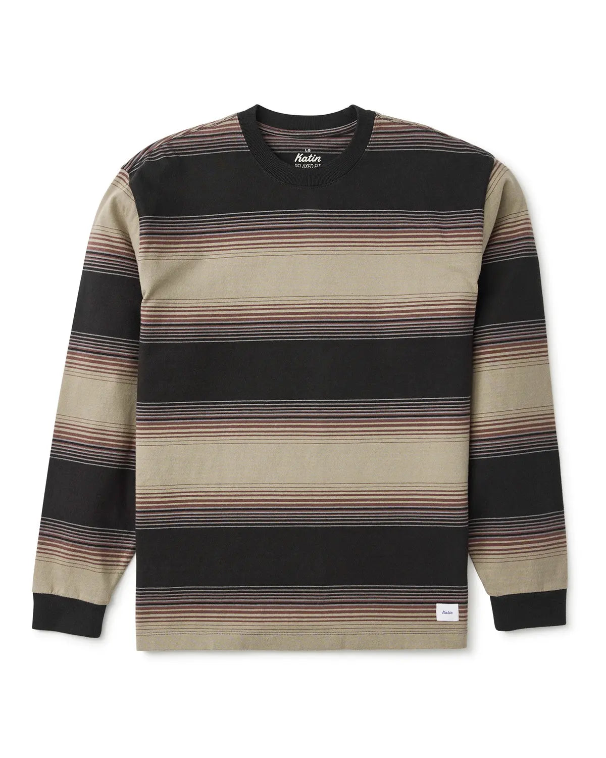 Sunset Box Fit LS Tee Katin
