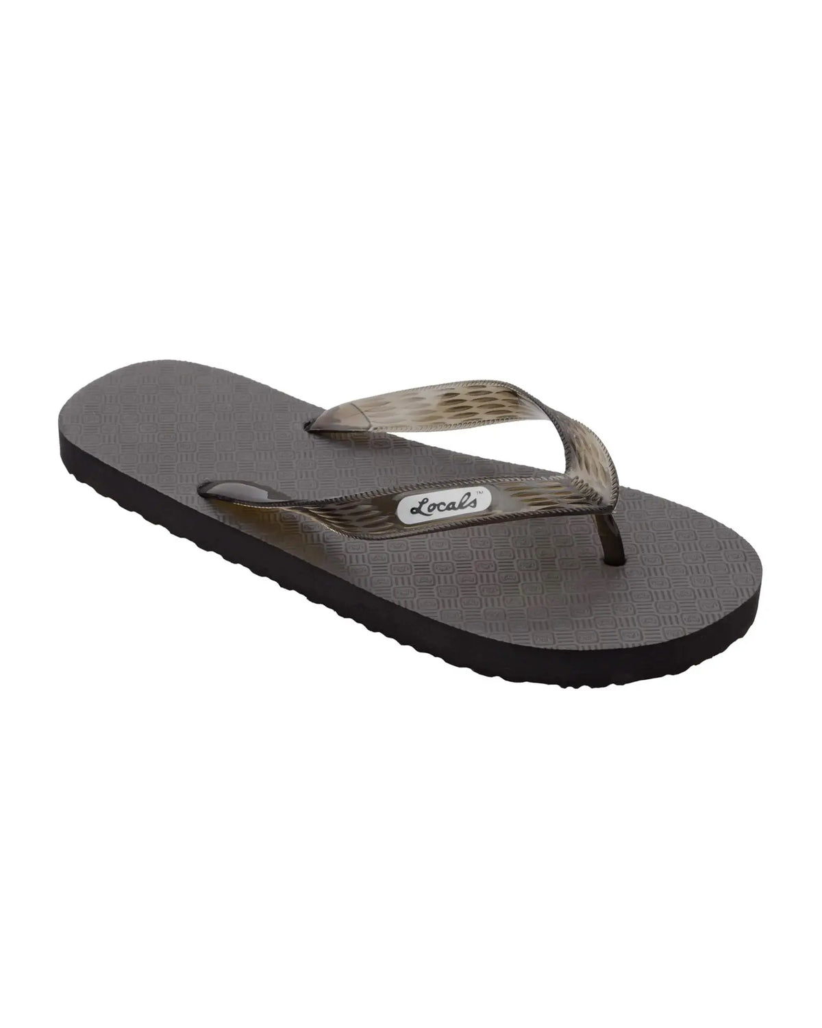Locals Black with Black Strap Slipper Locals Hawaii