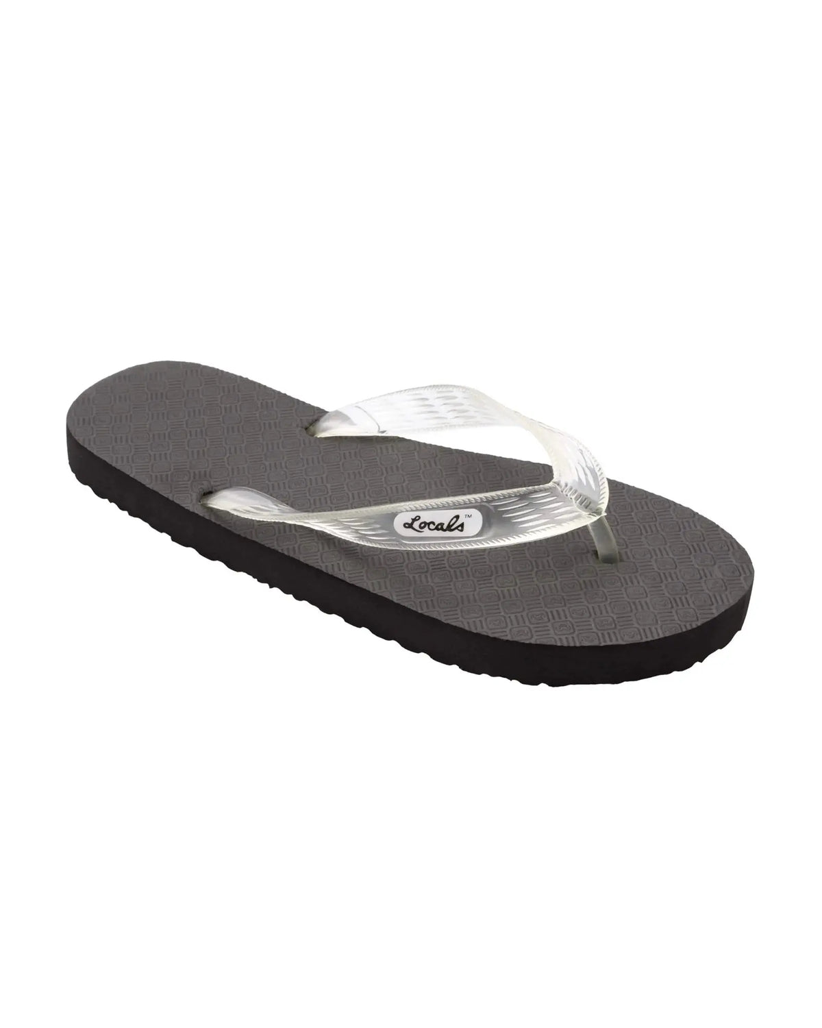 Locals Black with Clear Strap Slipper Locals Hawaii
