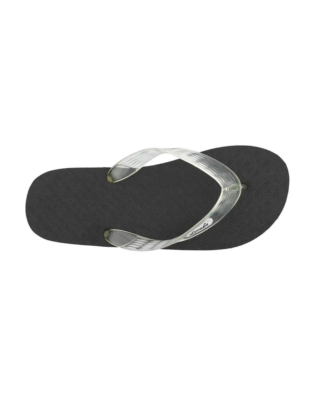 Locals Black with Clear Strap Slipper Locals Hawaii