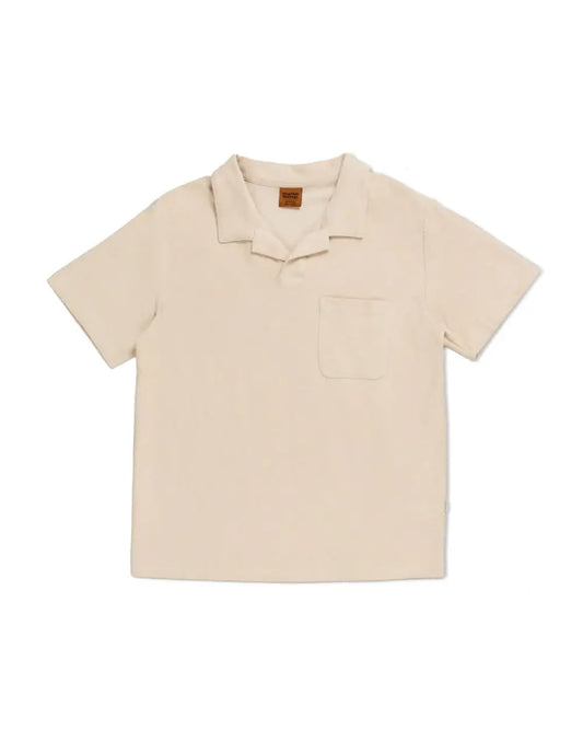 Vintage Terry Polo Shirt - Stone Rhythm